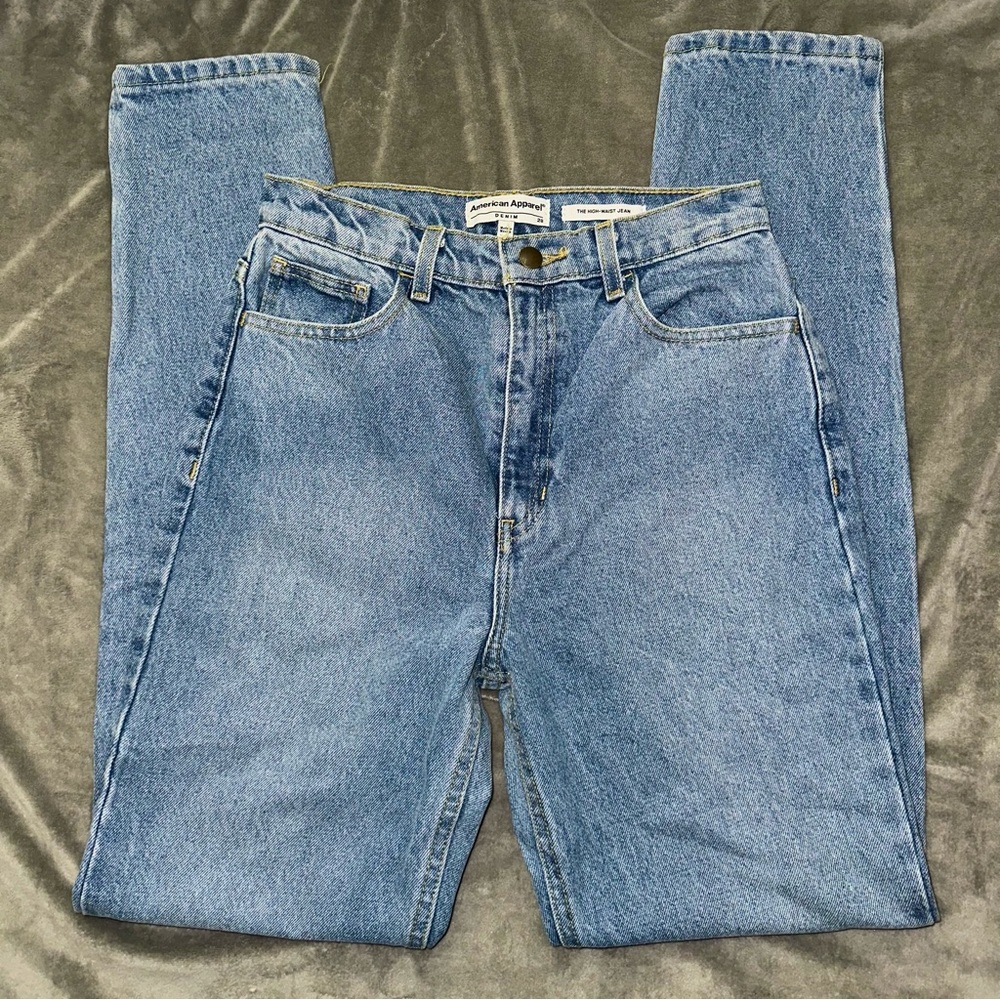 NWT American Apparel High Rise Mom Jeans Size 28
